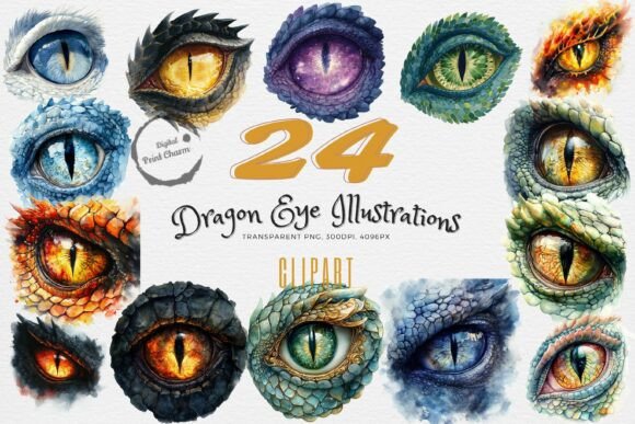 Download Must-Have Realistic Dragon Eye Cliparts - Realistic Collection
