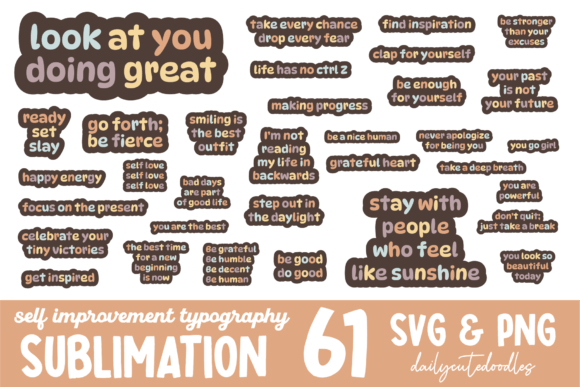 Download Self Improvement Statements Sublimation - Self improvement Collection
