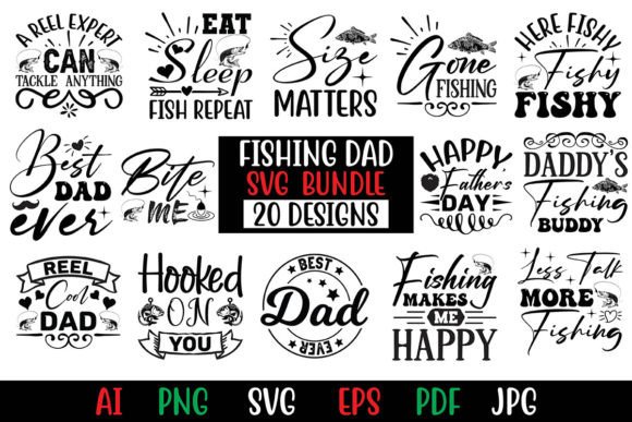 Download Fishing Dad Designs Bundle - Premium Bundle